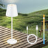 LED Schreibtischlampe weiß/schwarz – Touch dimmbar mit USB Ladefunktion